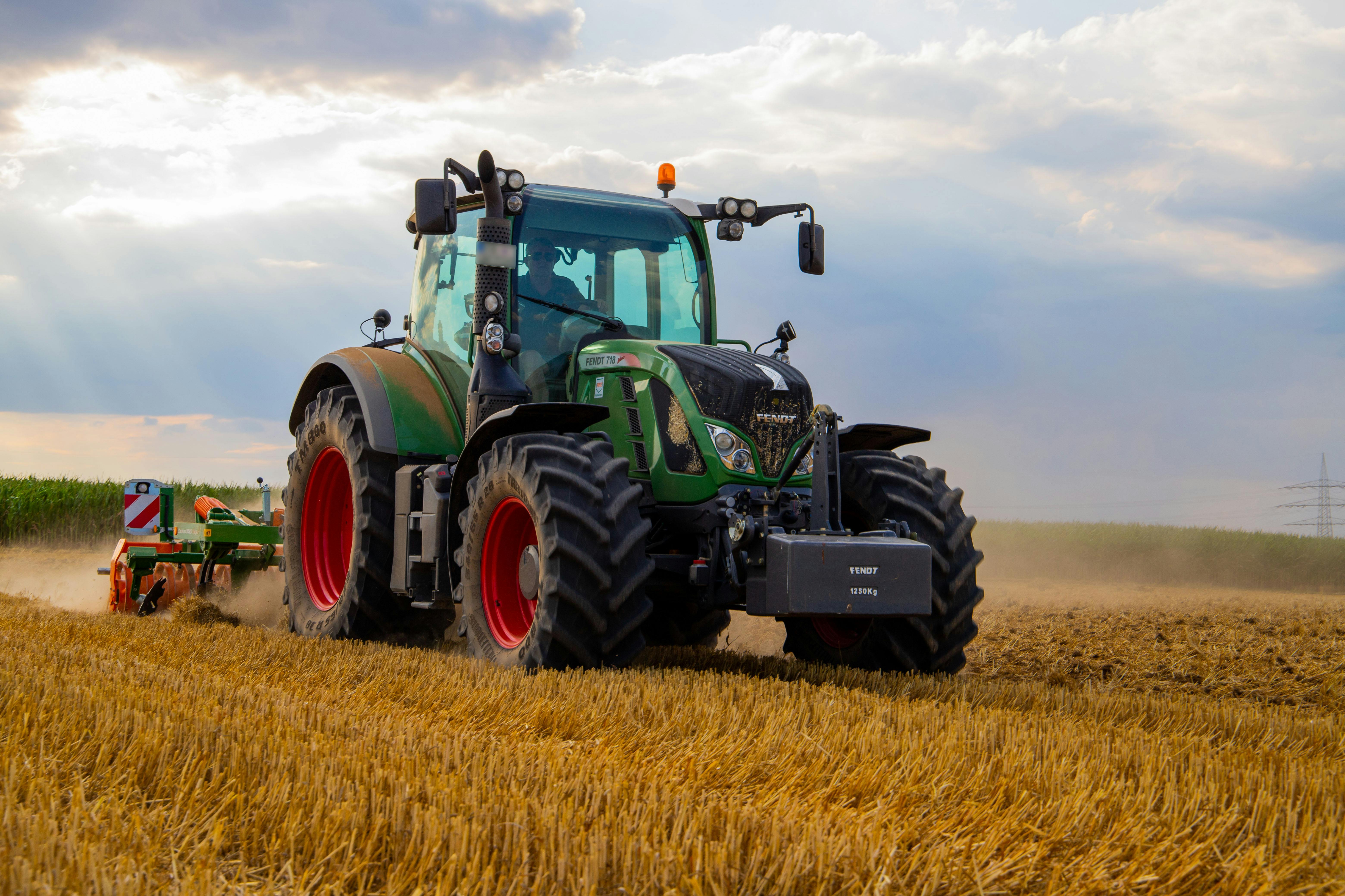 Agricultural machinery in the field
